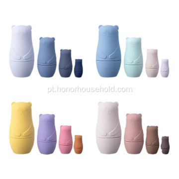 Bonecas de ninho russo de silicone